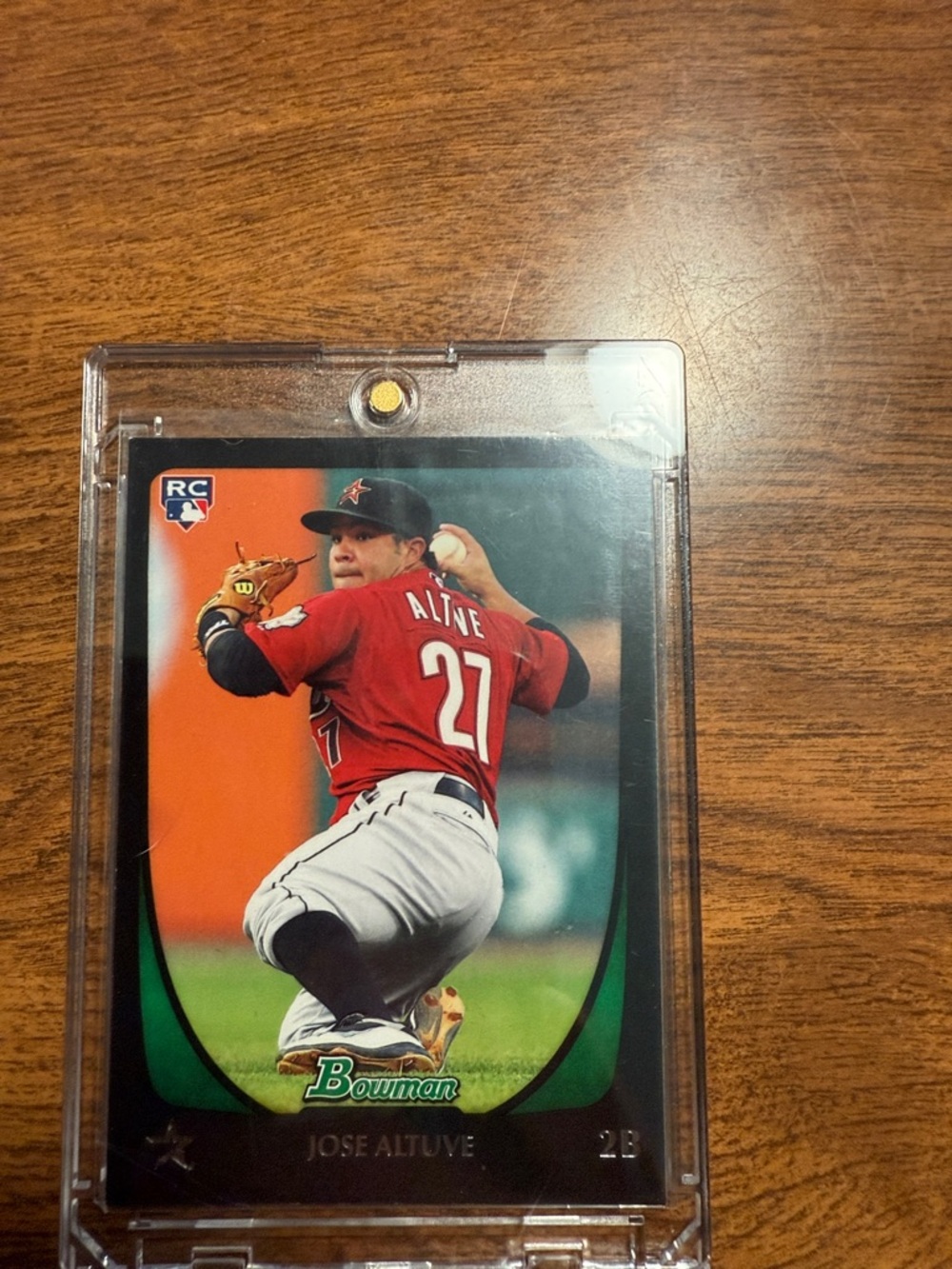 Topps Jose Altuve Baseball Card - Green/White/Black
